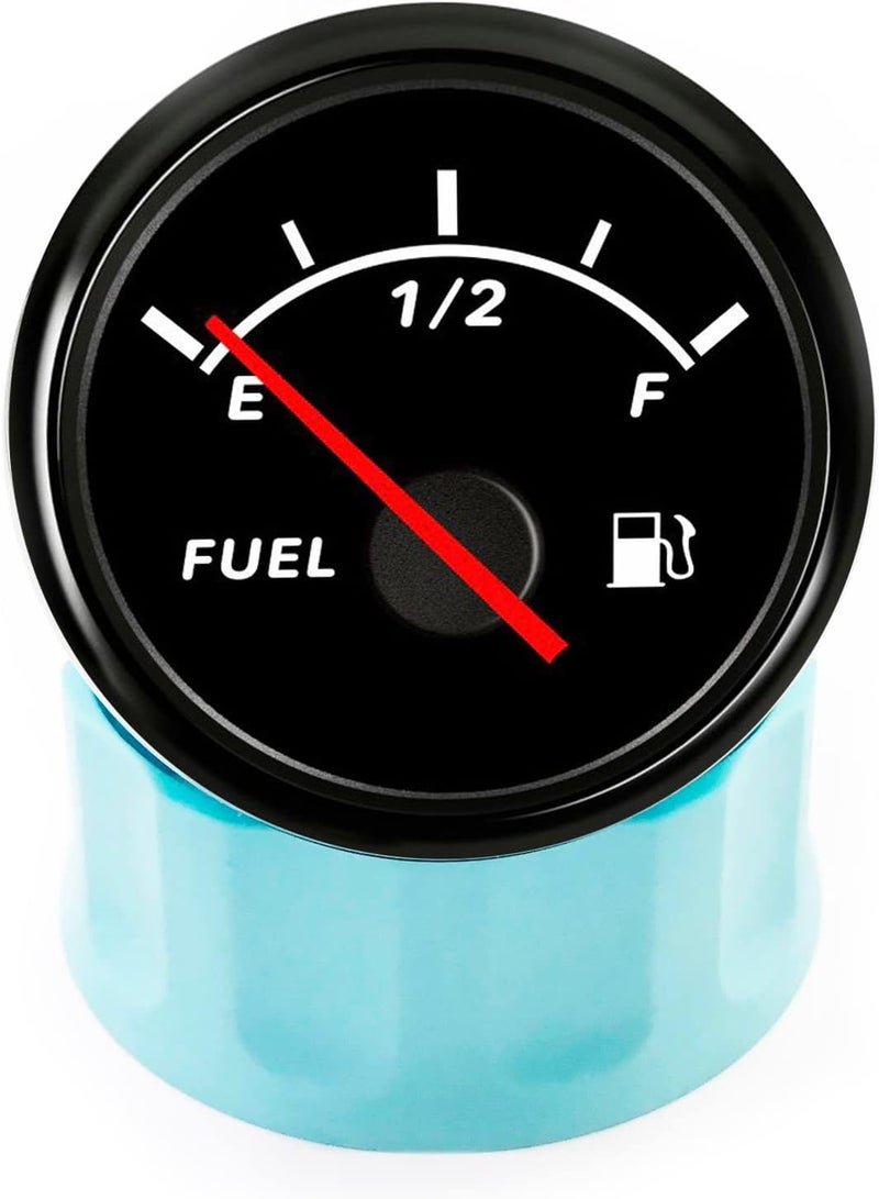 DunkTeam 52mm(2") Marine Fuel Level Gauge Electric Boat Fuel Level Meter Gas Fuel Tank Meter 0-190 ohm with Backlight for for Universal AUTO Car Truck Vehicle RV - Image 2